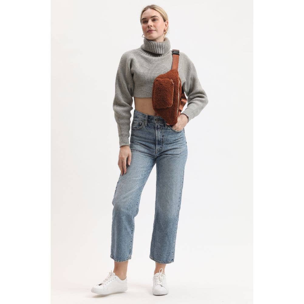 Orson Sherpa Shearling Belt Bag: Black