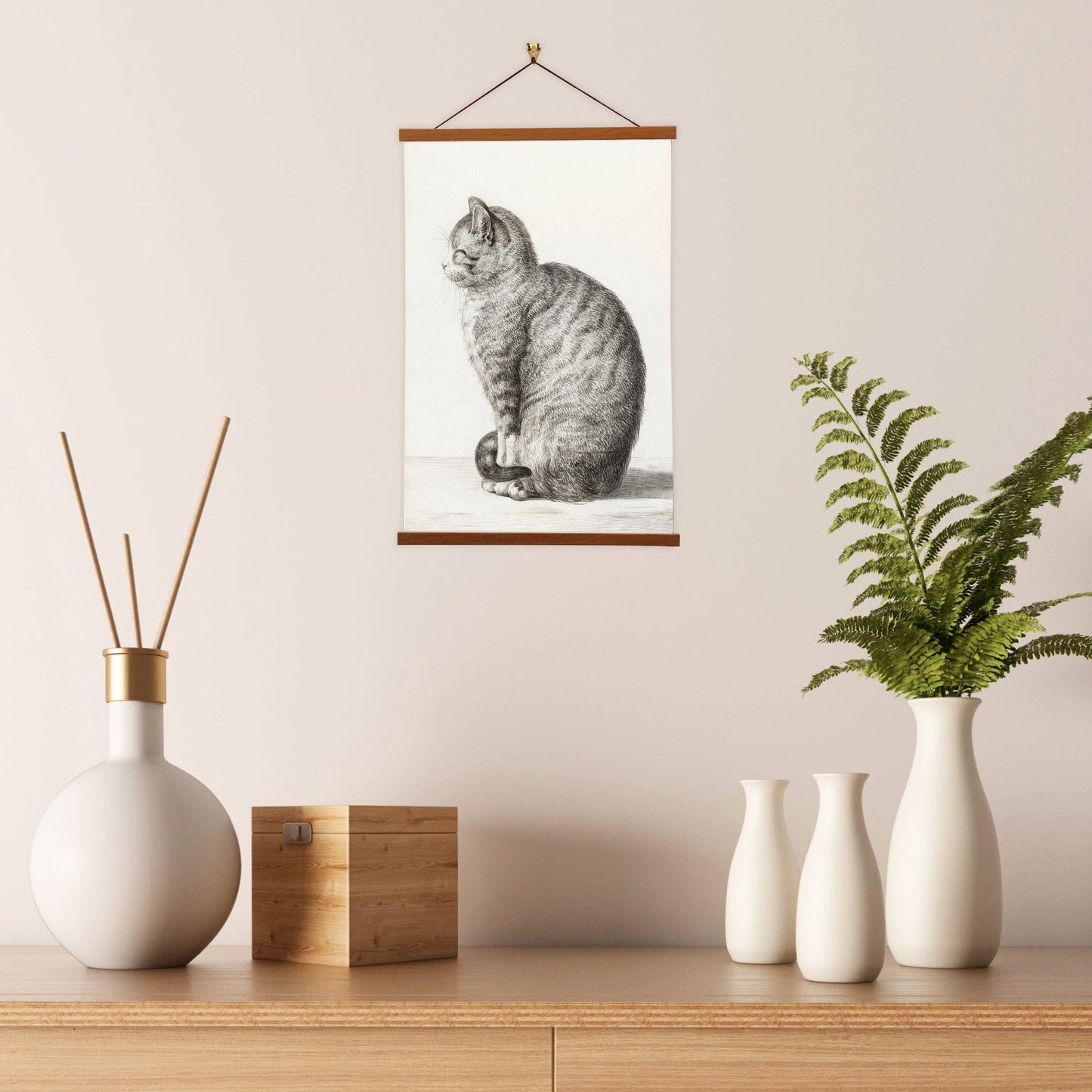 Sitting Cat by Jean Bernard