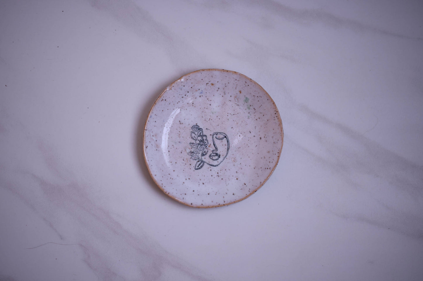 Mini Plate - Face Floral