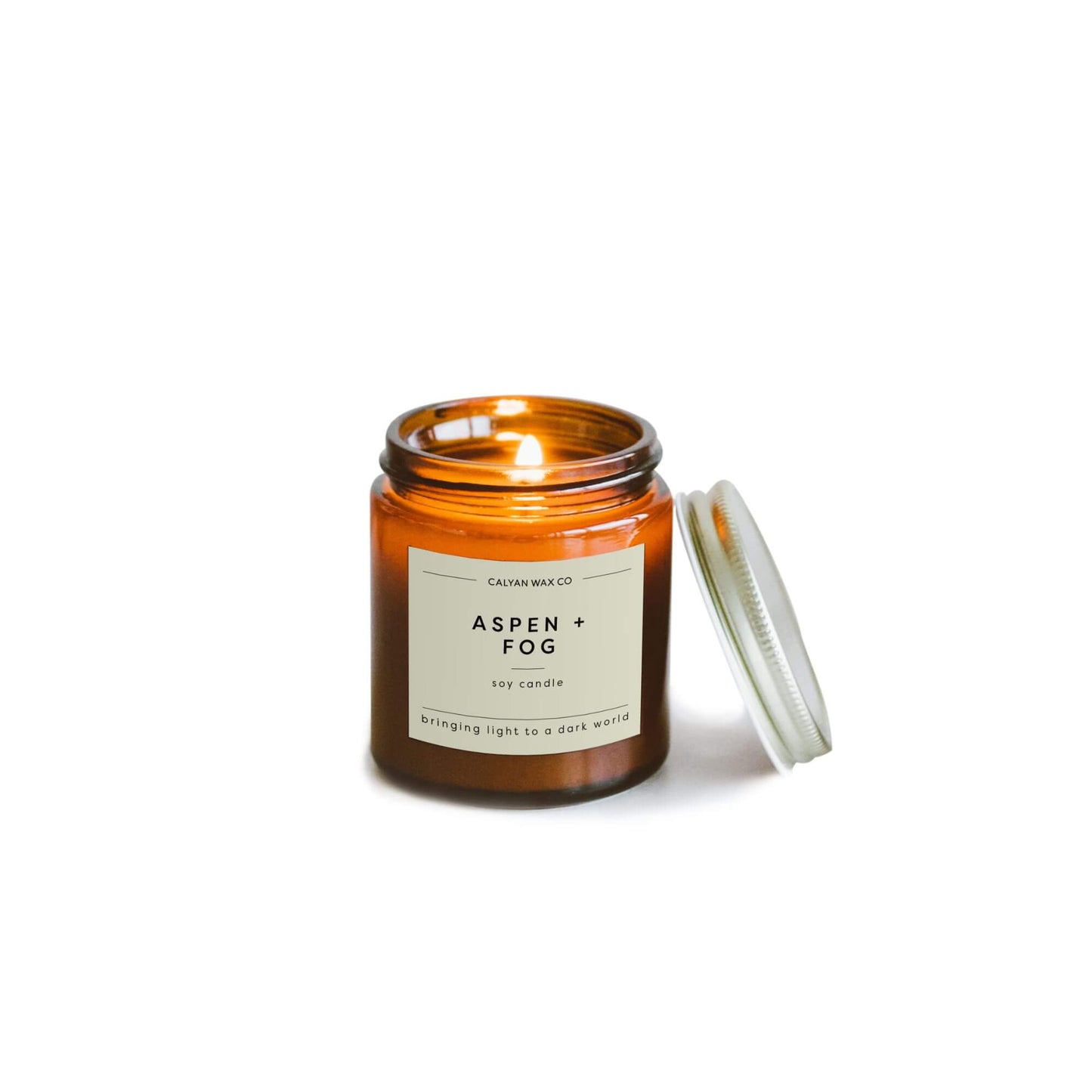 Calyan Mini Amber Jar Soy Candle