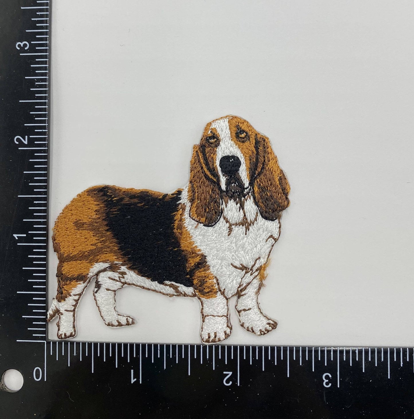 Basset Hound Dog, Puppy, Pets, Embroidered Iron on Patch