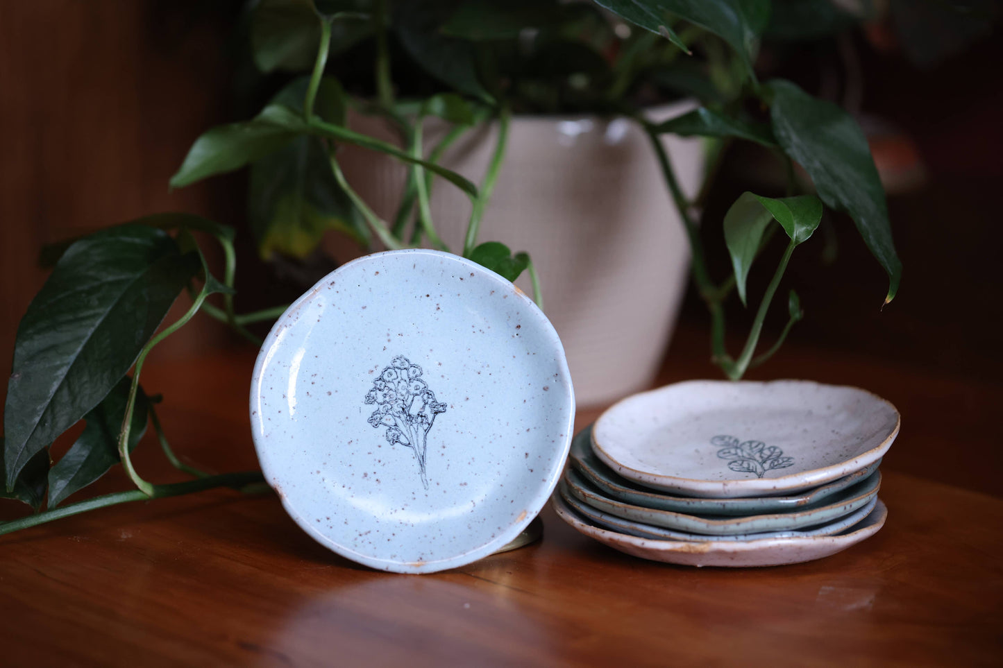 Mini Plate - Face Floral