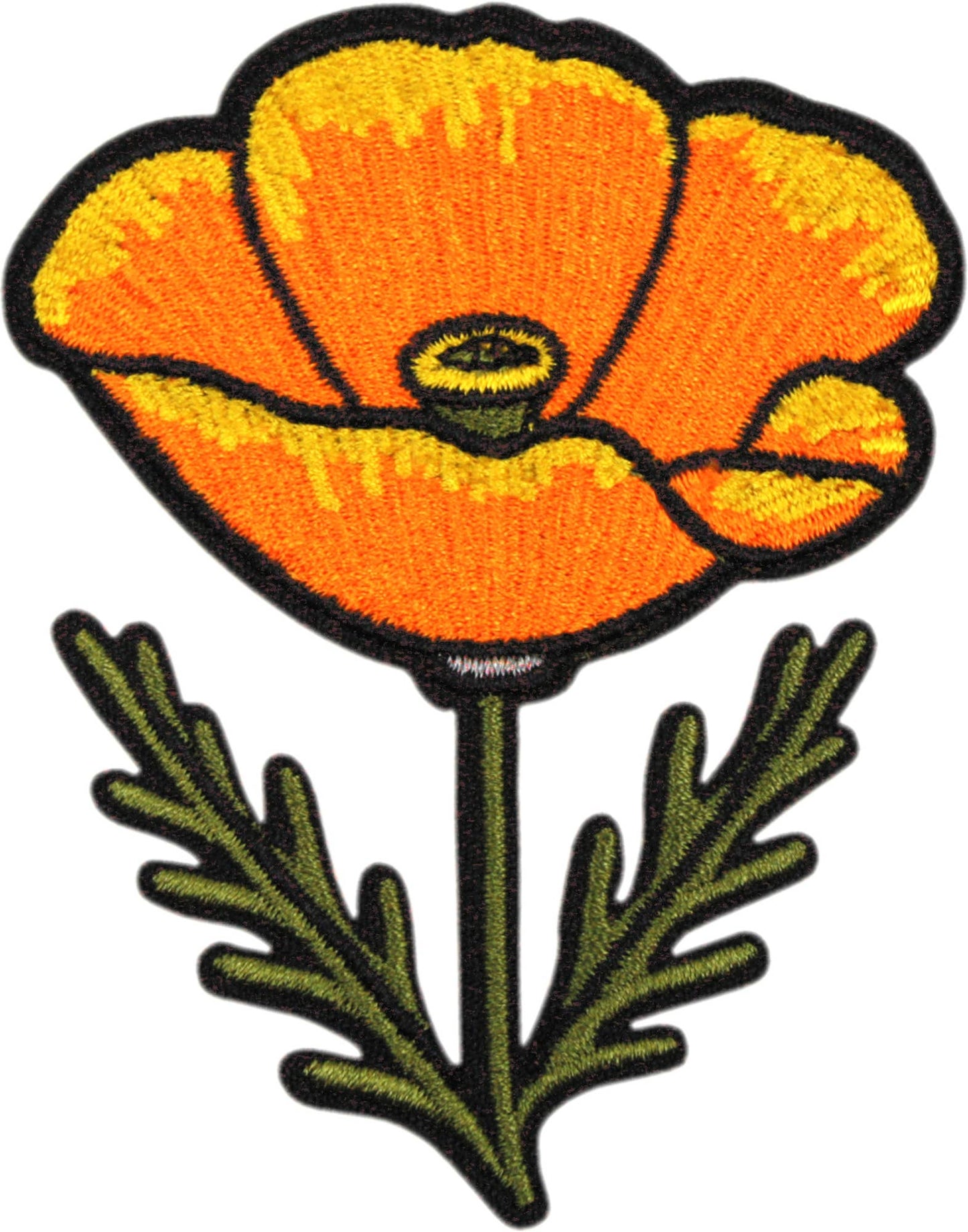 Patch - Flower - California Golden Poppy - 3" Nature Travel