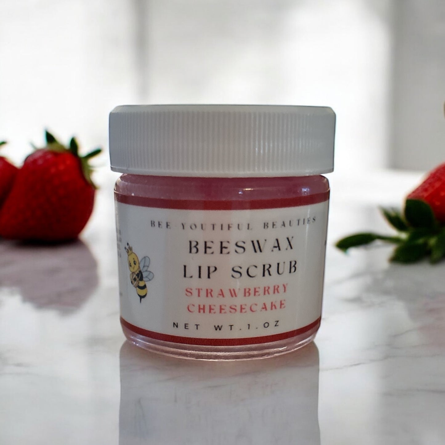 Beeswax Honey Lip Scrub Treatment //Strawberry Cheesecake