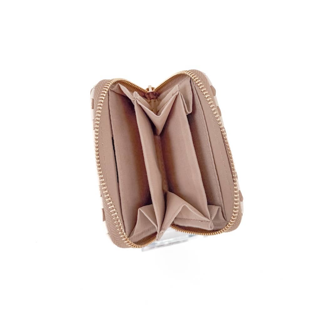 Wynona Woven Wallet: Black