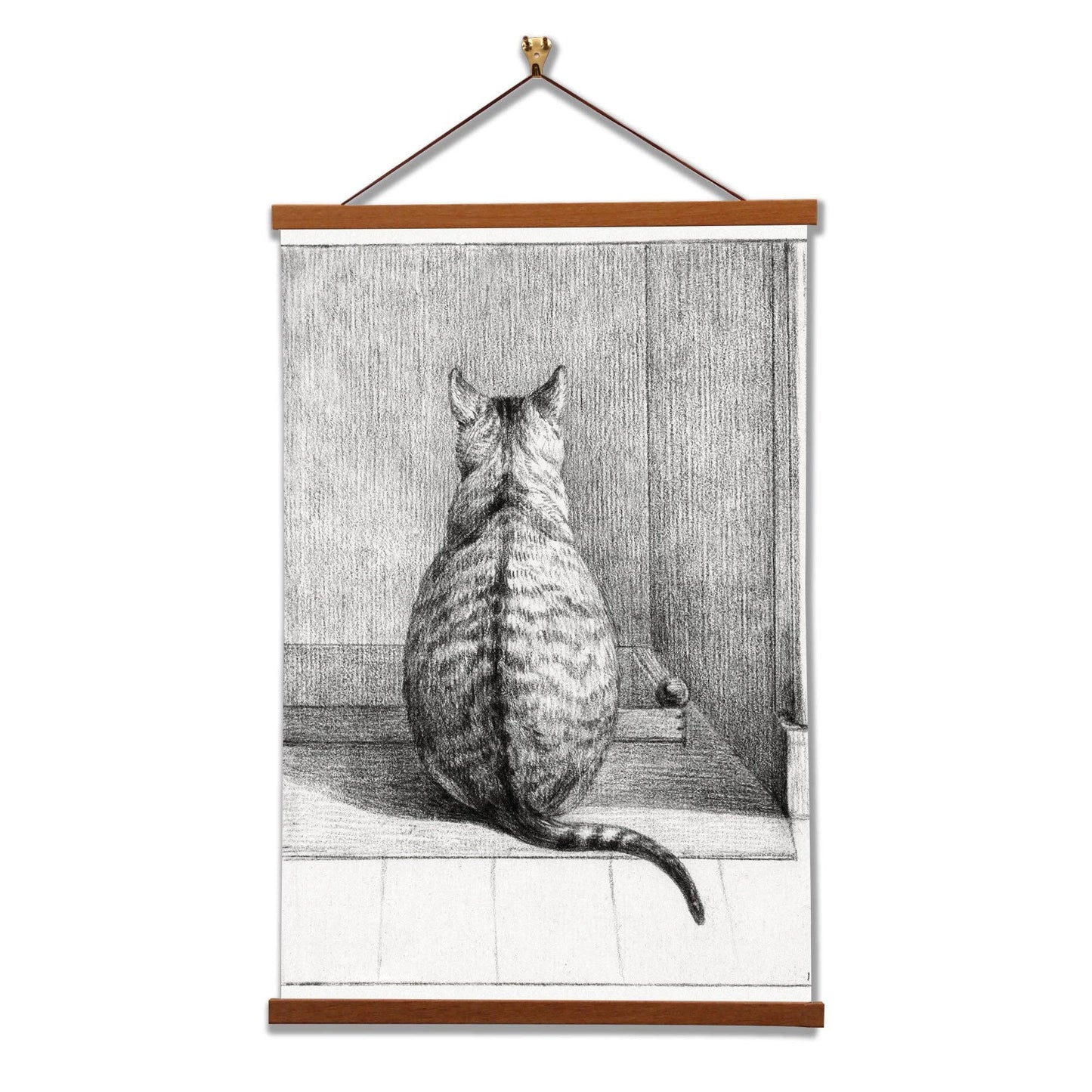 Sitting Cat - Jean Bernard - Scientific Art Prints