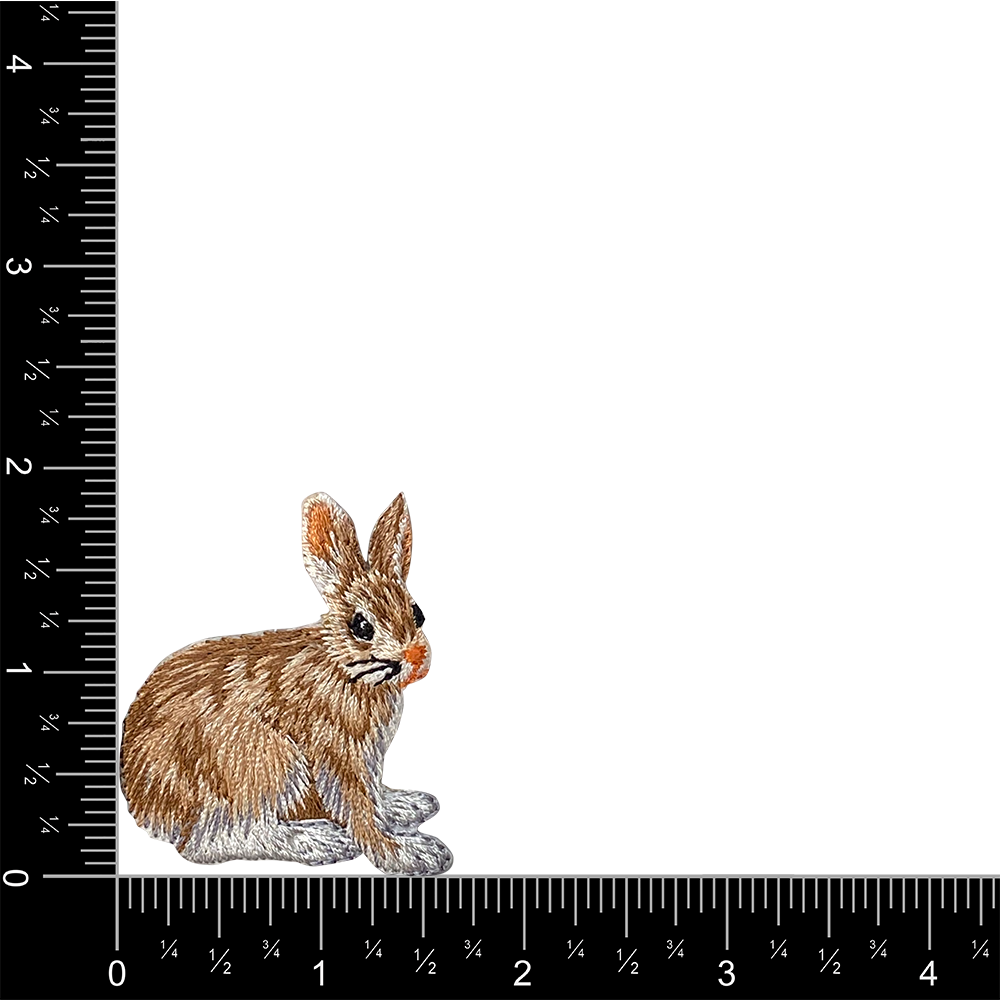 Natural Bunny Rabbit - Hare - Iron on Patch