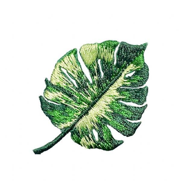 Monstera Leaf, Plants, Embroidered, Iron on Patch