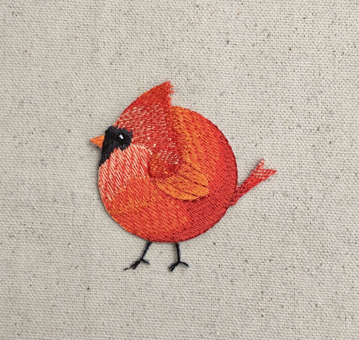 Chubby Cardinal - Red Bird - Spring/Nature - Iron on Applique/Embroidered Patch - 697355-A