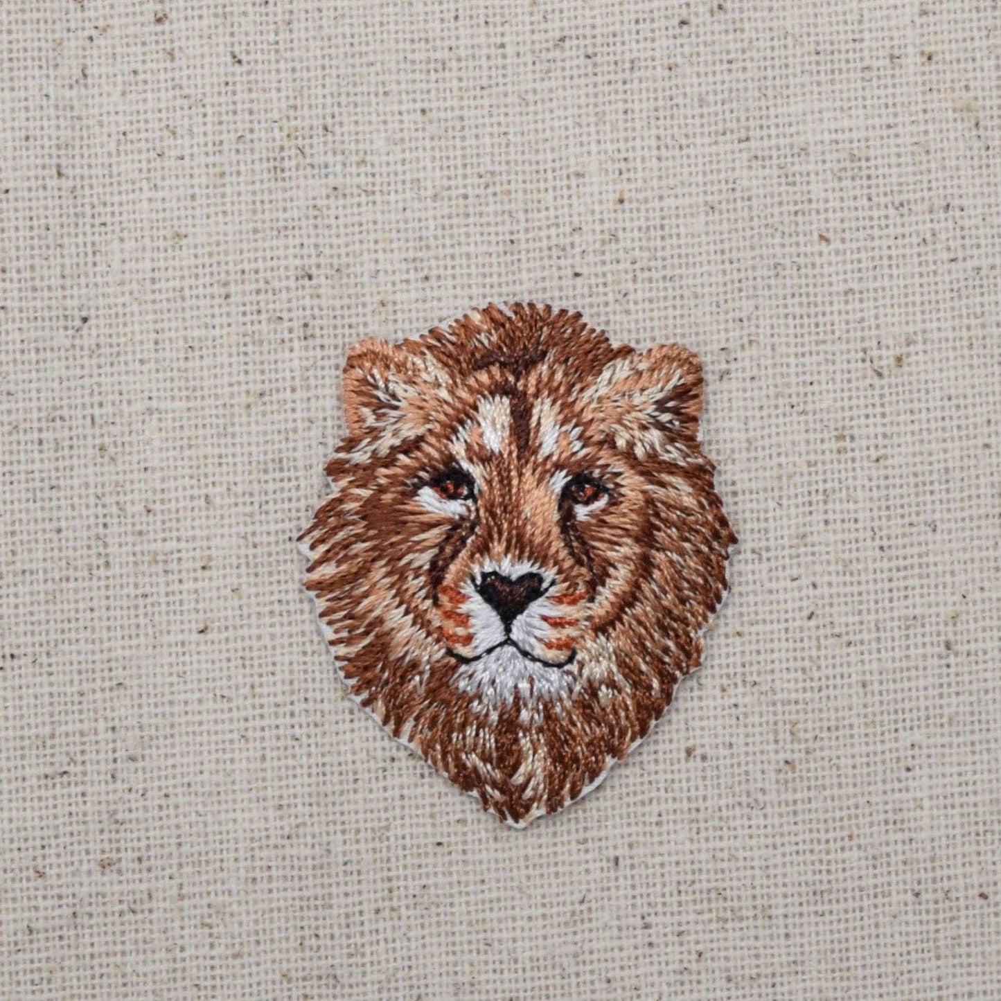 Lion Head - King of the Jungle - Embroidered Iron on Patch