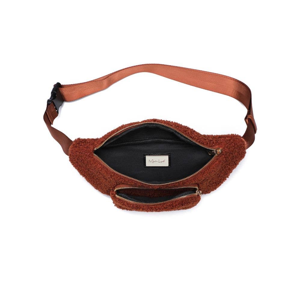 Orson Sherpa Shearling Belt Bag: Black