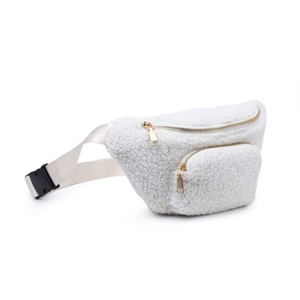 Orson Sherpa Shearling Belt Bag: Black