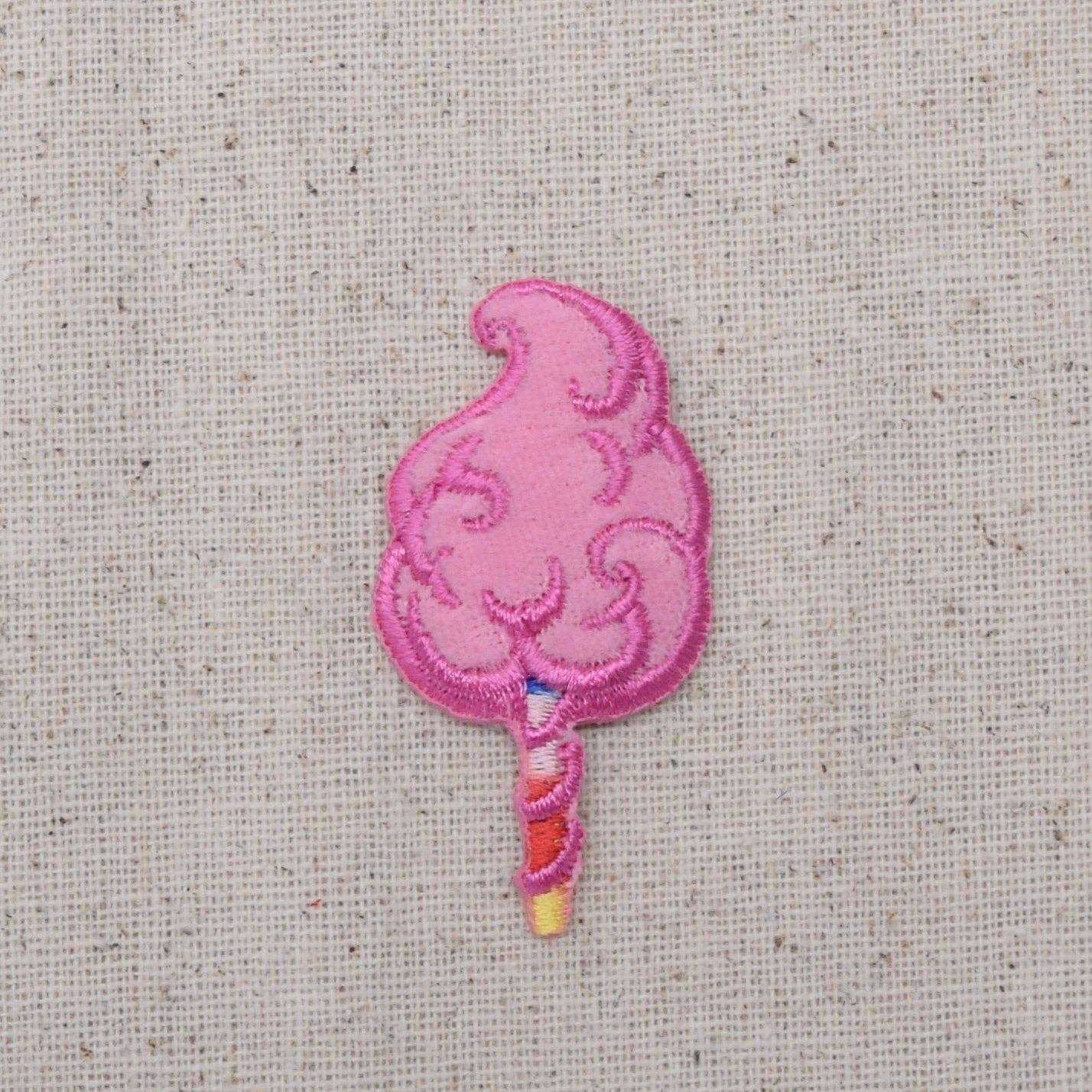 Pink Cotton Candy - Iron on Applique - Embroidered Patch - 796432-B