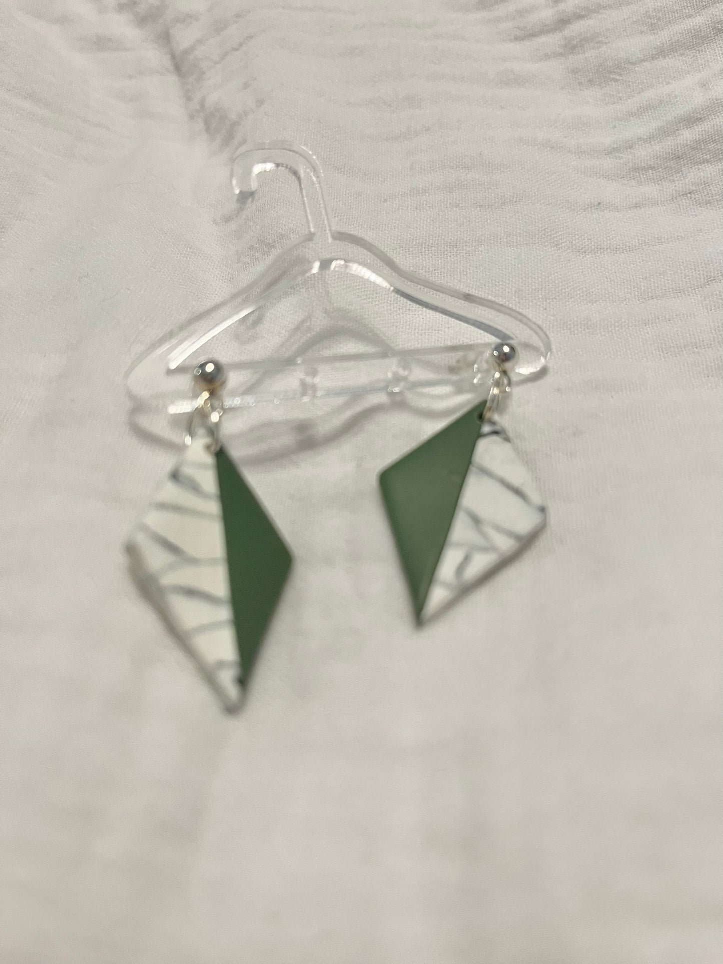 Olive & Marble Dangle