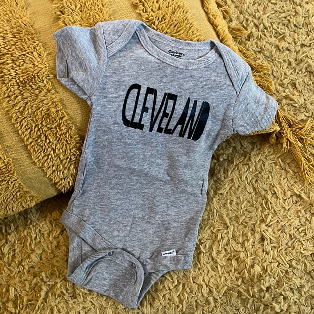 Cleveland Onesie Grey