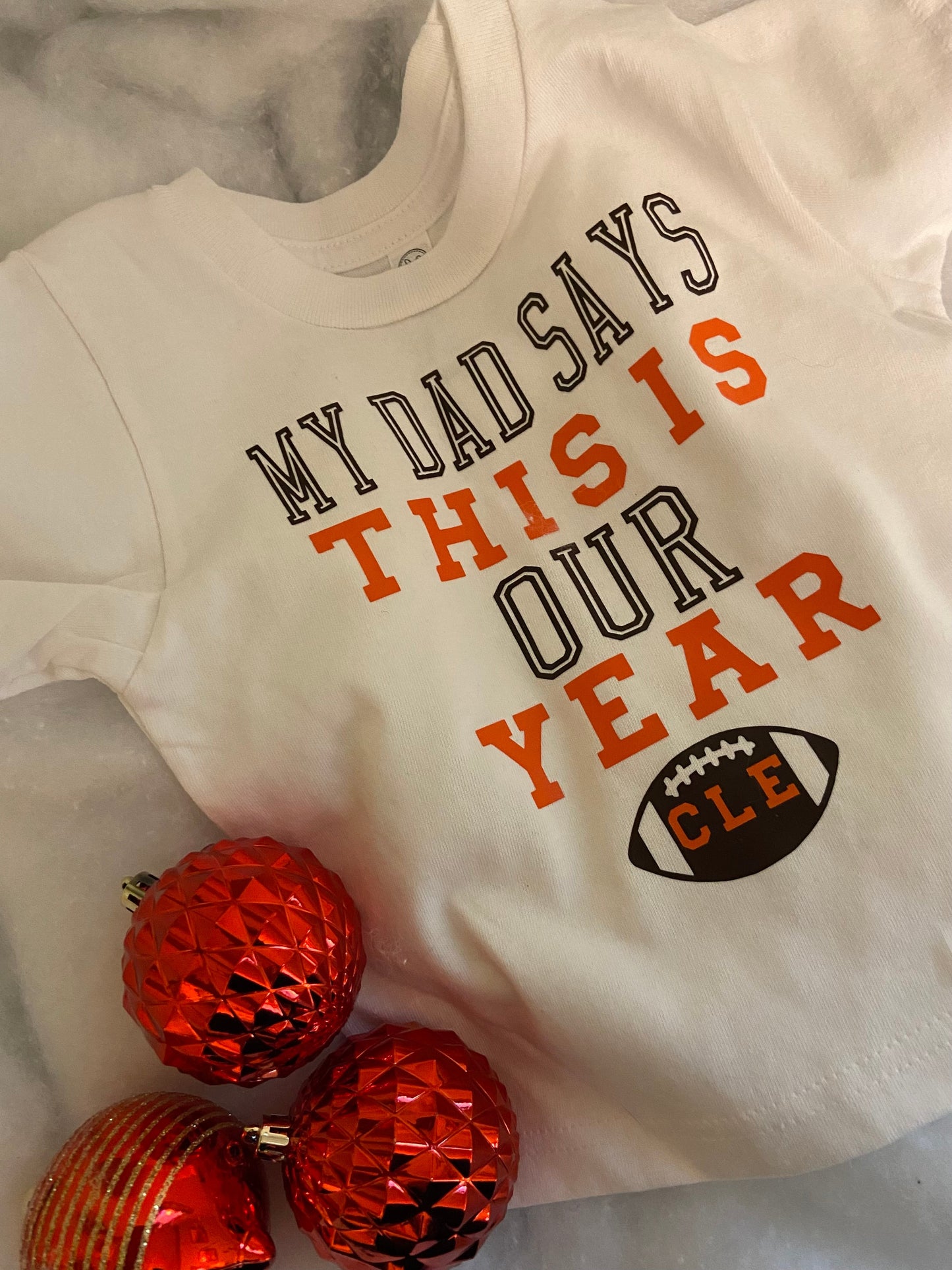 My Dad Says This Is Our Year Onesie/Tee Grey