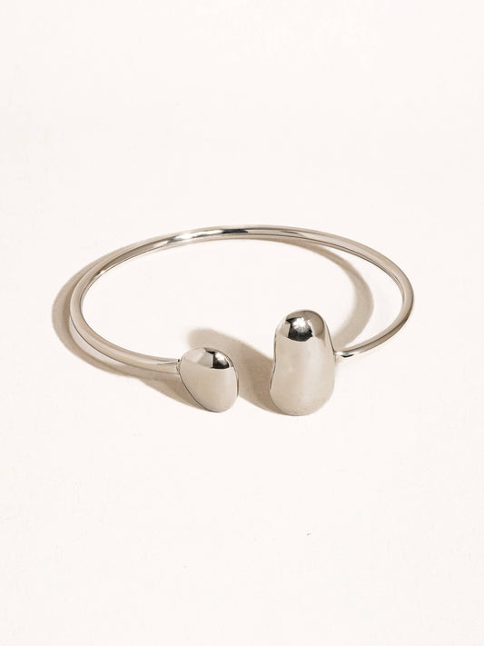 Mazie Non-Tarnish Round Thin Bracelet: Silver