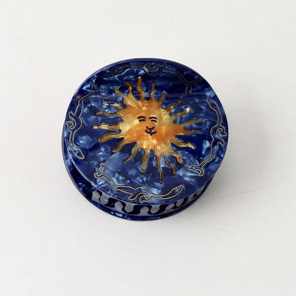 Jumbo Celestial Sun Hair Claw Clip | 40H1167: Navy