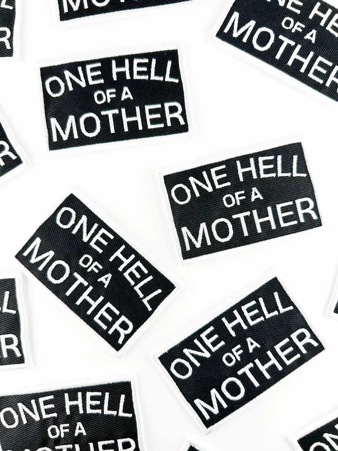 One Hell of a Mother Embroidered Iron-On Patch Mom Moms Gift