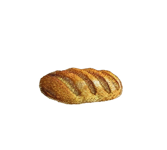 Loaf of Bread - Baguette - French Bread - Food - Iron on Applique - Embroidered Patch