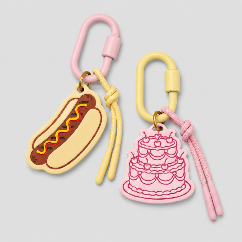 Picnic Charm Keychain: Hotdog / F