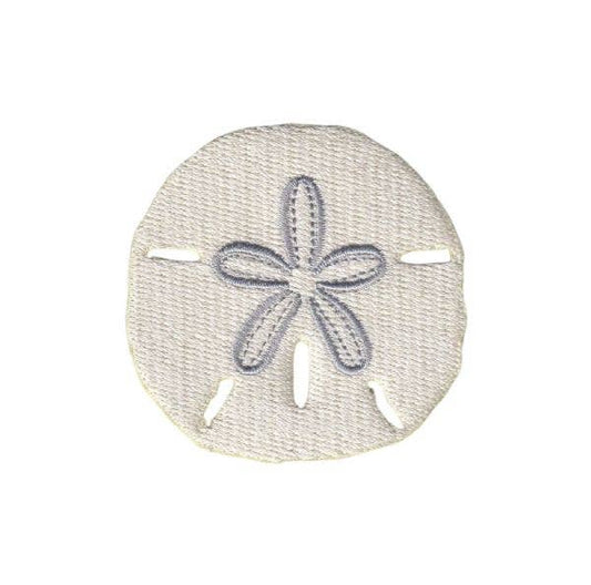 Sand Dollar. Coastal, Beach, Embroidered, Iron on Patch