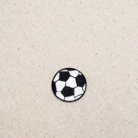 Small - Soccer Ball - Futebol - Iron on Applique - Embroidered Patch - 119987