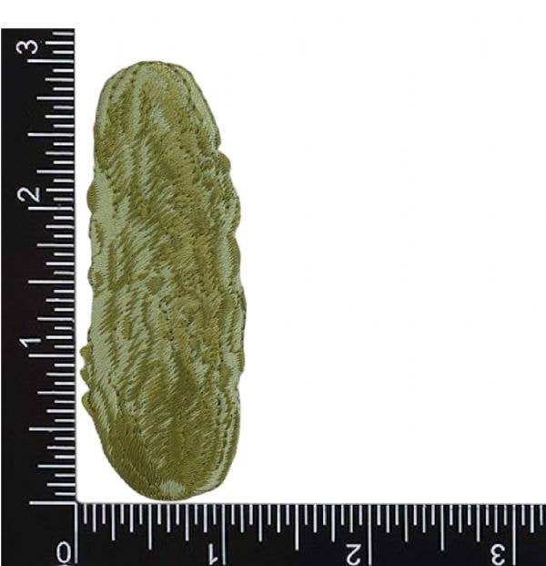 Dill Pickle, Snacks, Food Embroidered Iron on Patch