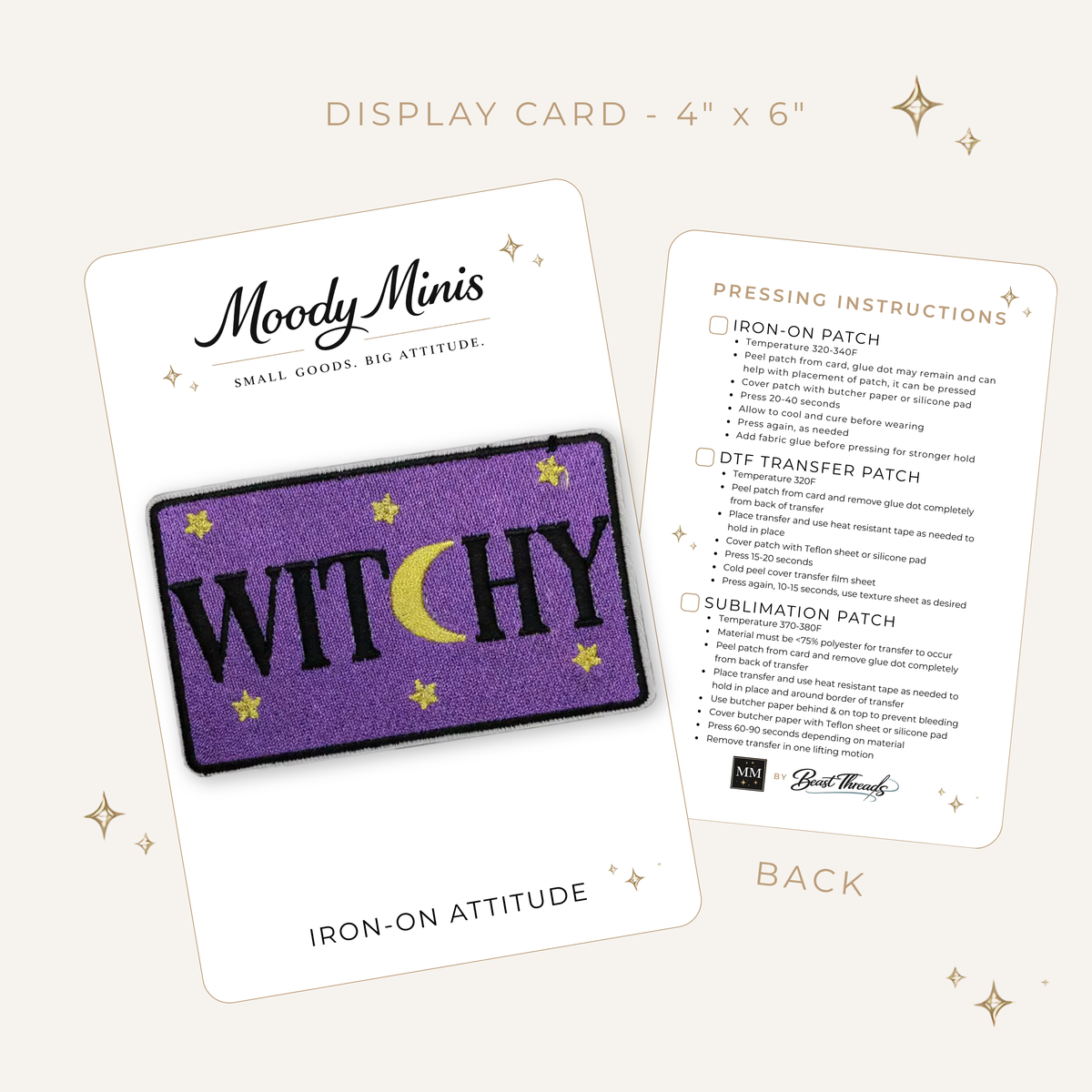 Witchy Purple Embroidered Patch