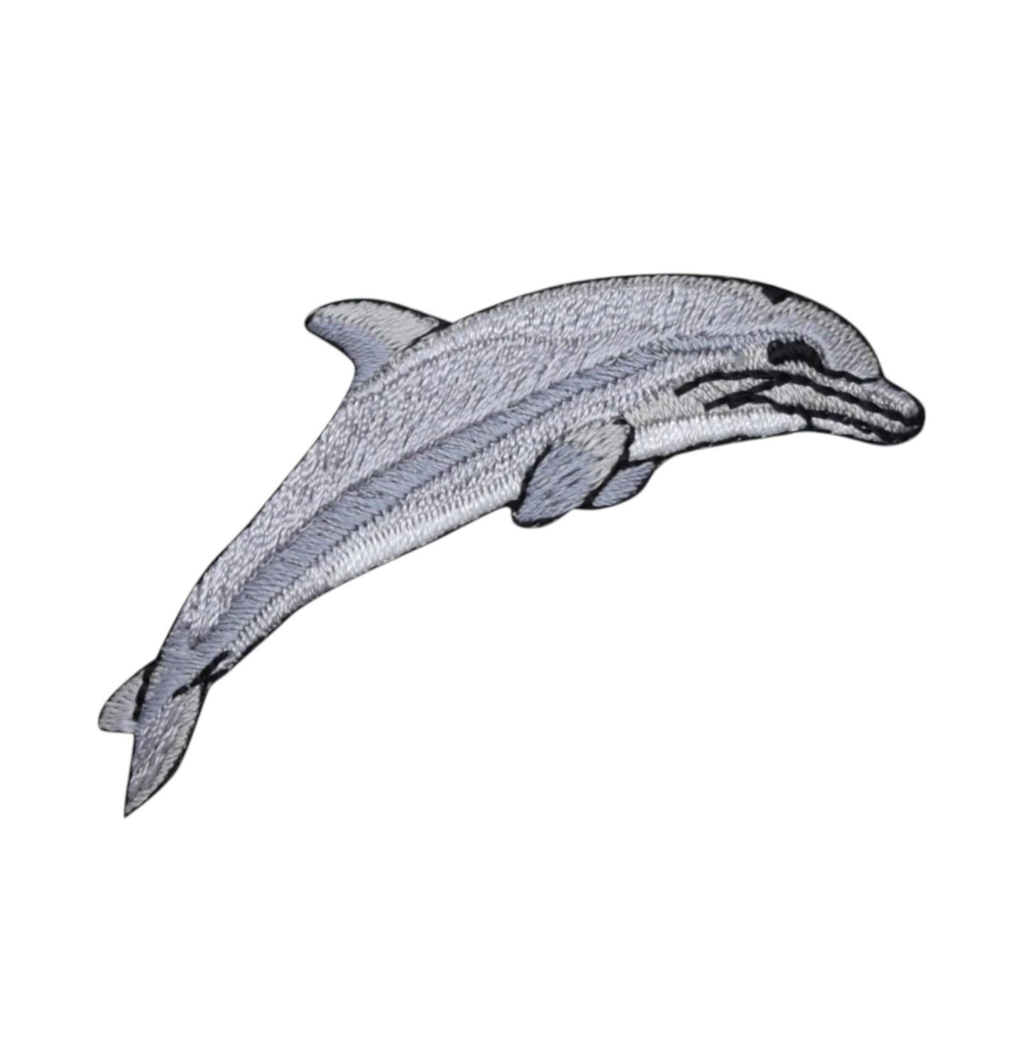 Single Dolphin - Realistic - Ocean Animal - Iron on Patch