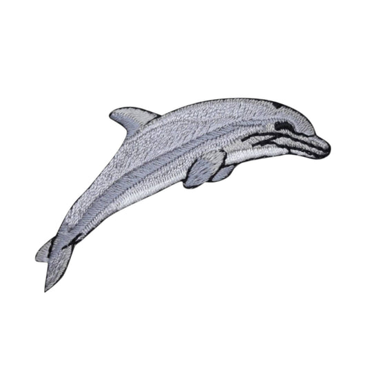 Single Dolphin - Realistic - Ocean Animal - Iron on Patch