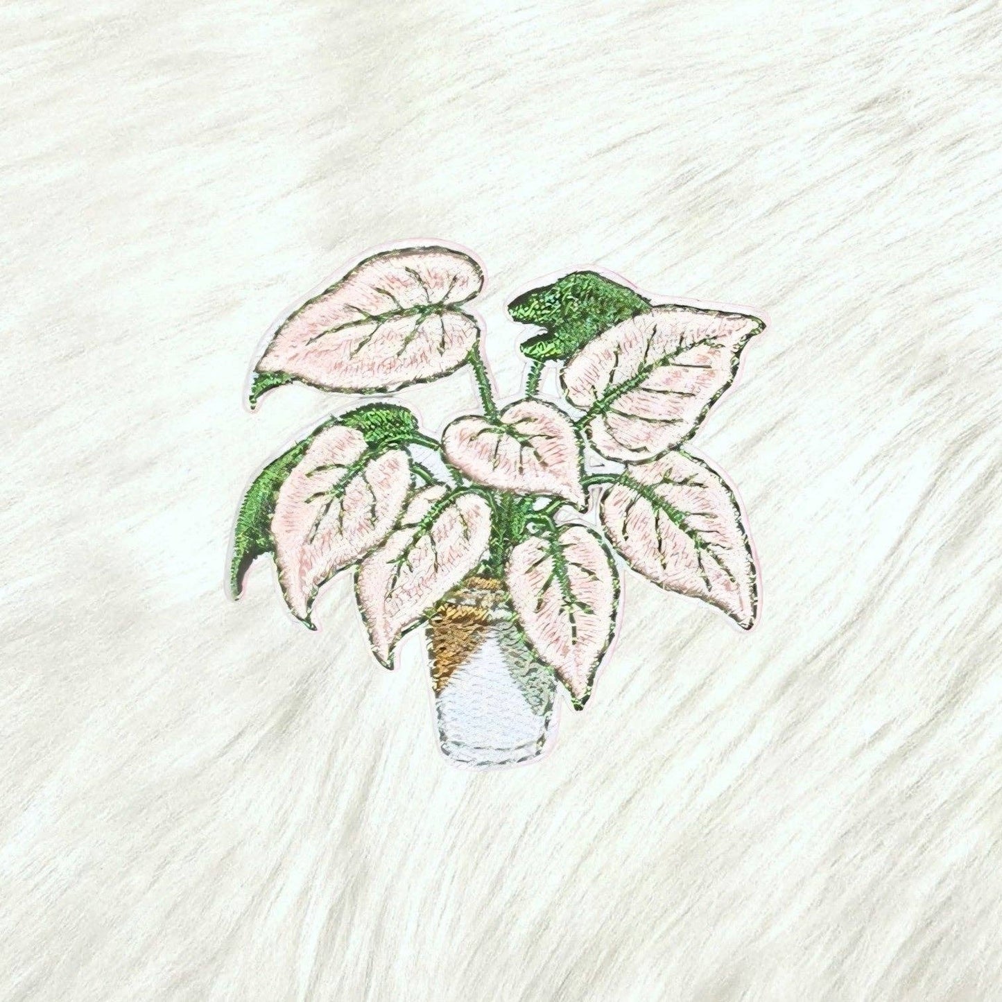 Arrowhead Plant Embroidery Iron On Patch