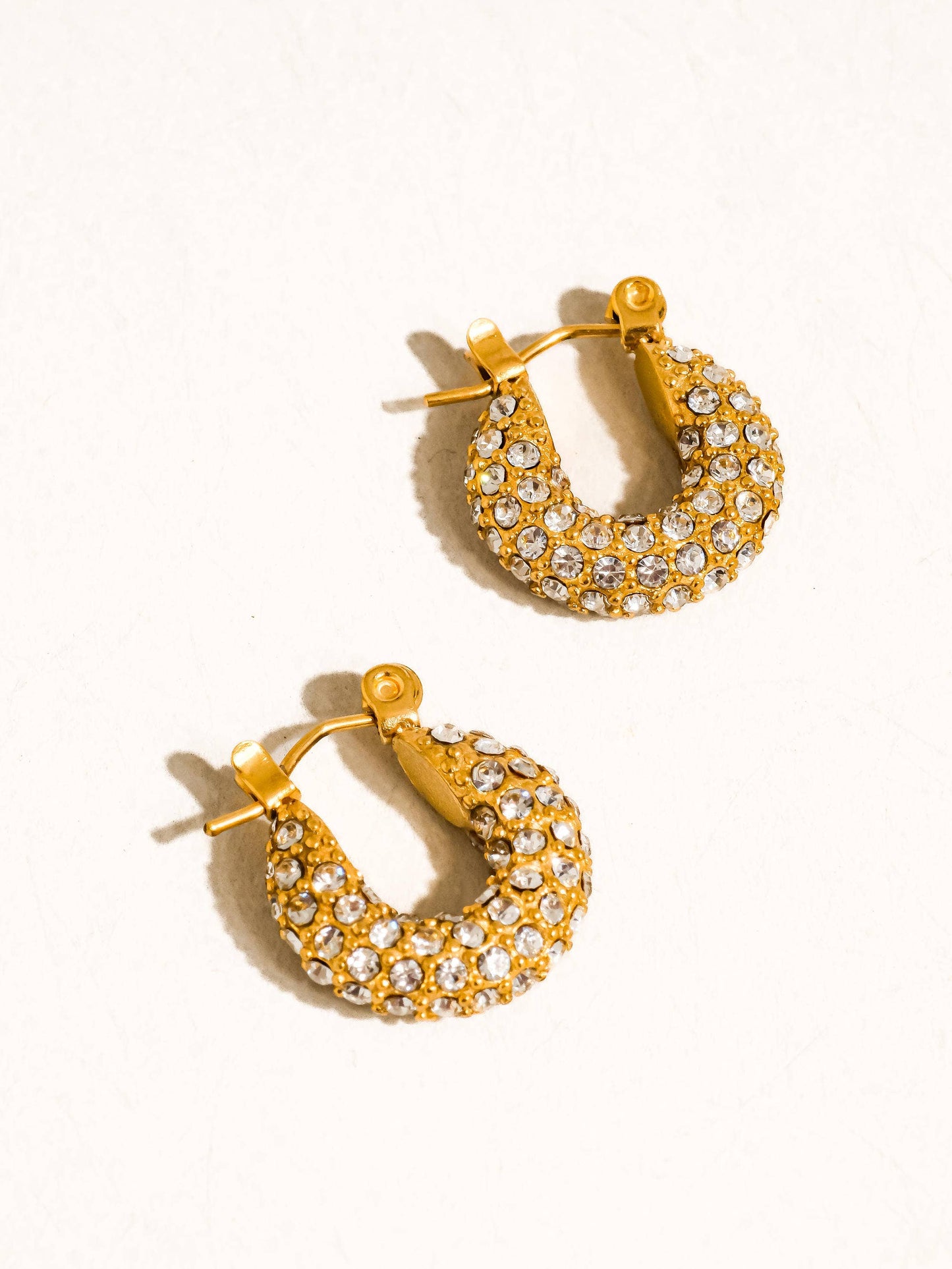 Joleen 18K Gold Non-Tarnish Glam Hoop Earring