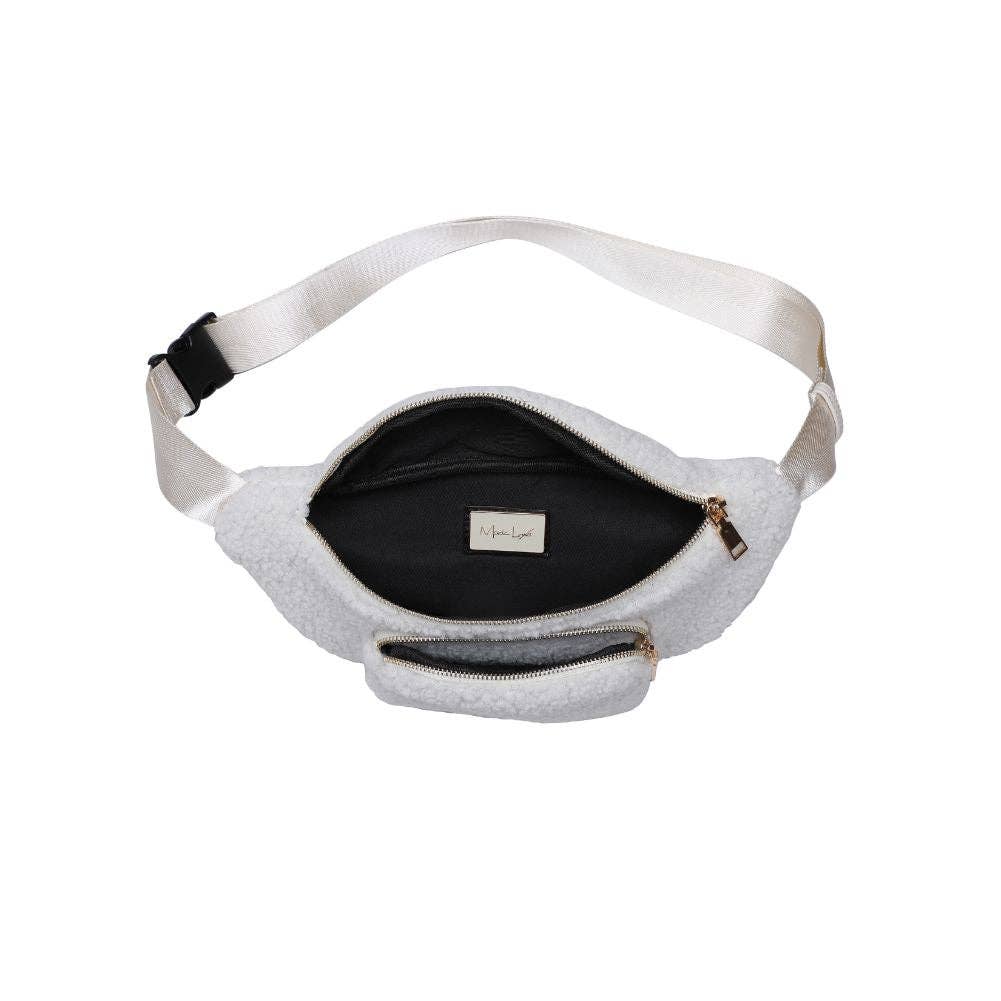 Orson Sherpa Shearling Belt Bag: Black