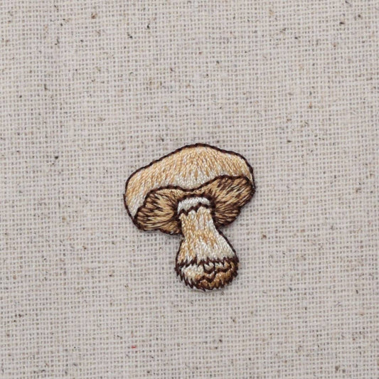 Mushroom - Brown Fungi - Vegetable, Food, Iron on Patch