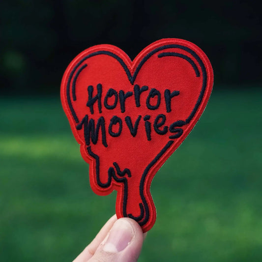 Horror Movies Heart | Heart Embroidered Iron-On Patch