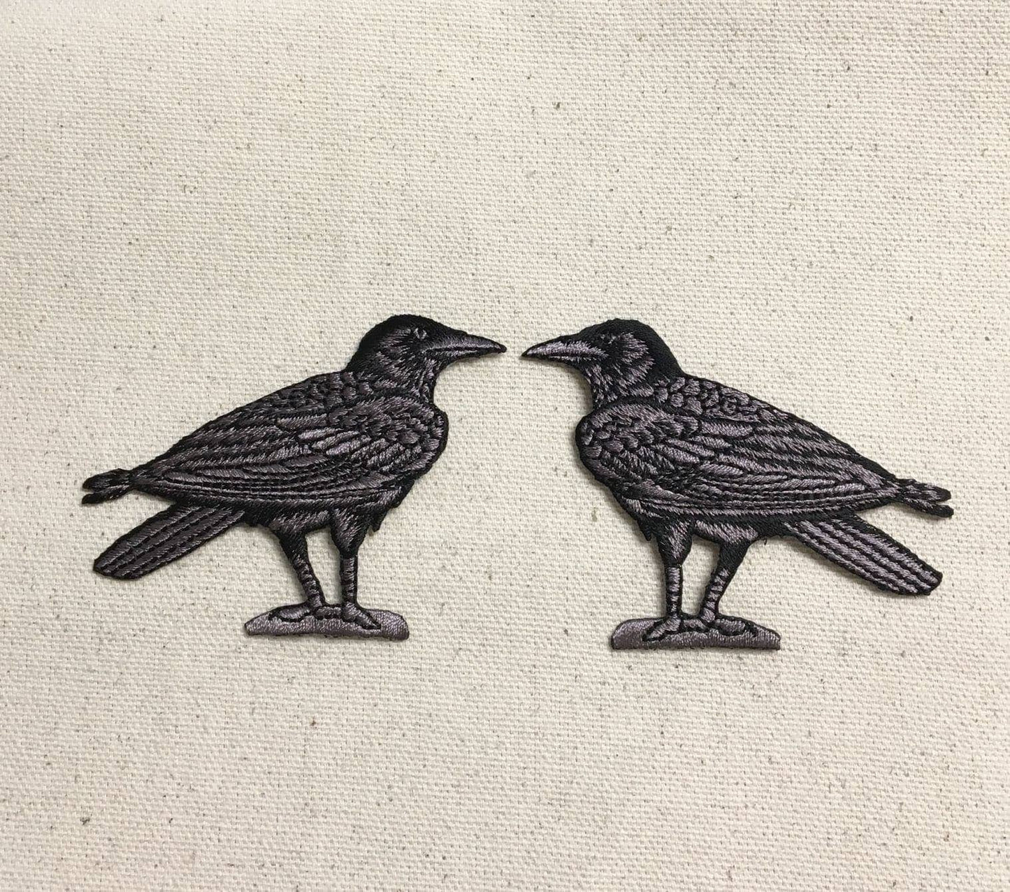 Raven/Crow - Black/Gray - Birds: Facing Left (970AL)