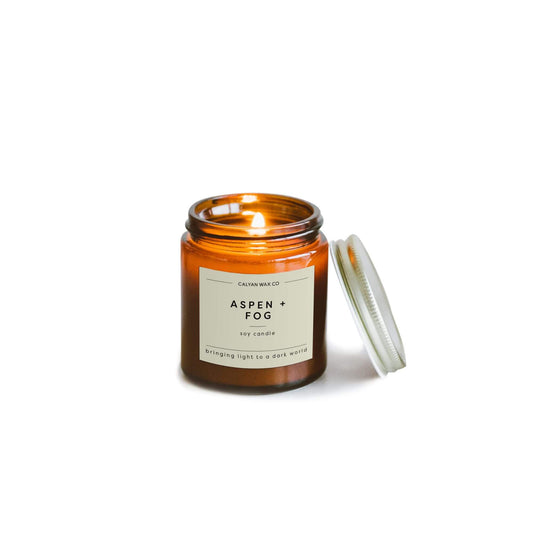 Calyan Mini Amber Jar Soy Candle