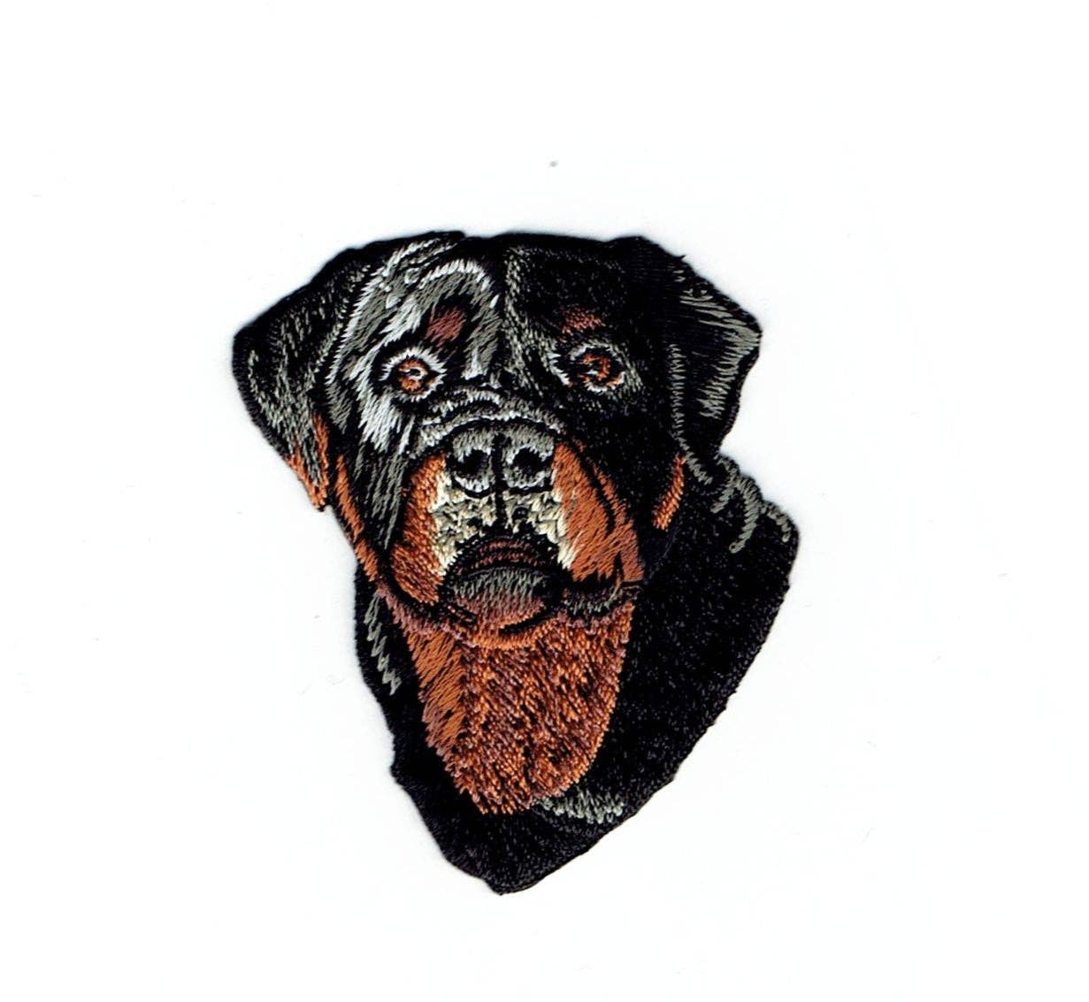 Rottie Head - Puppy Dog - Rottweiler - Embroidered Patch
