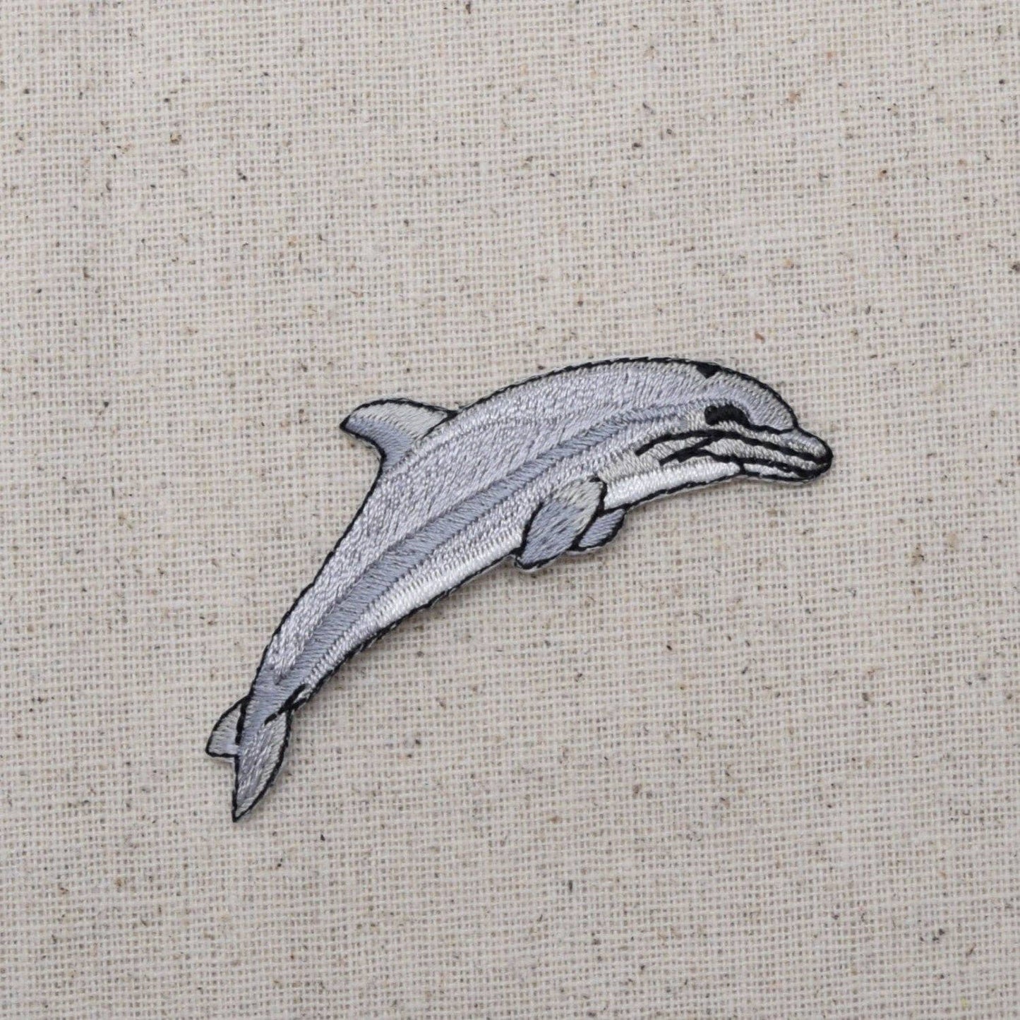 Single Dolphin - Realistic - Ocean Animal - Iron on Patch