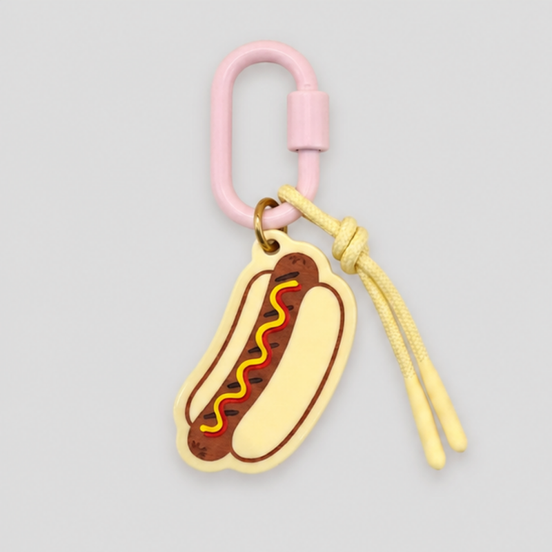 Picnic Charm Keychain: Pizza / F