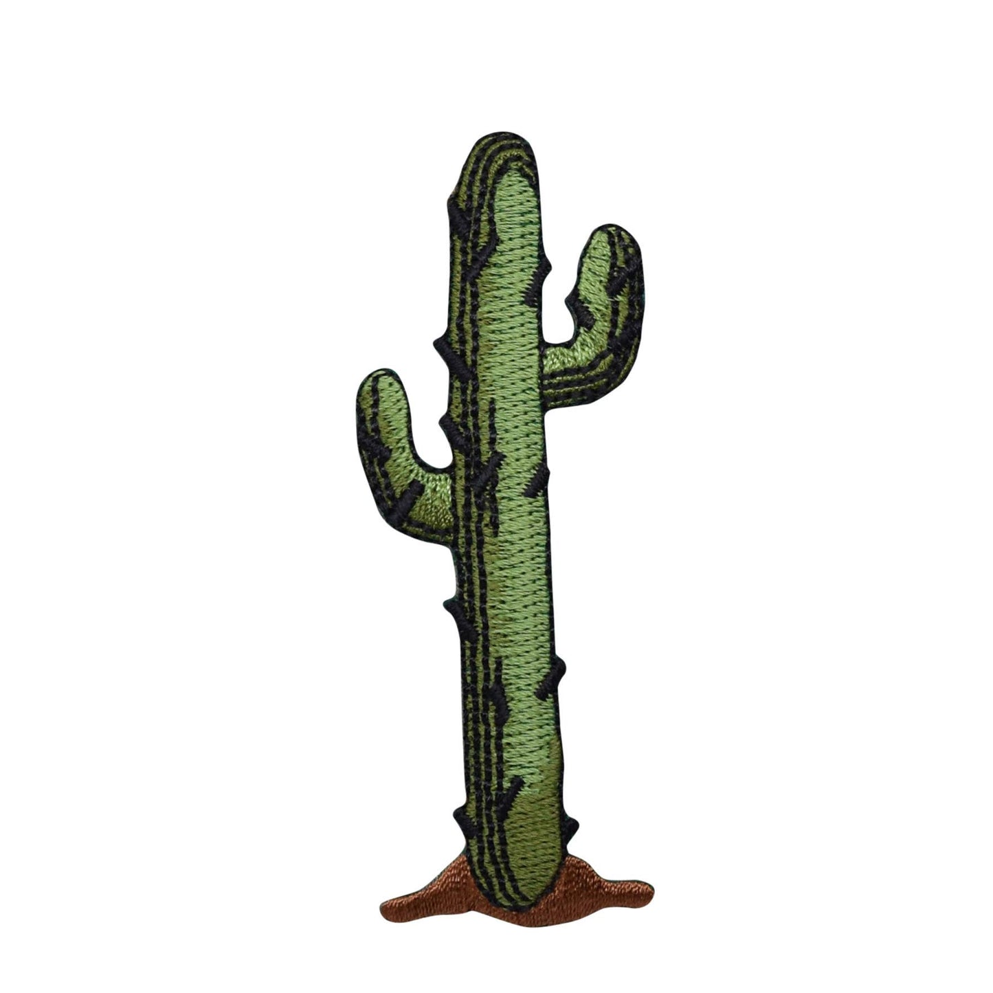 Giant Green Saguaro Cactus, Embroidered Iron on Patch