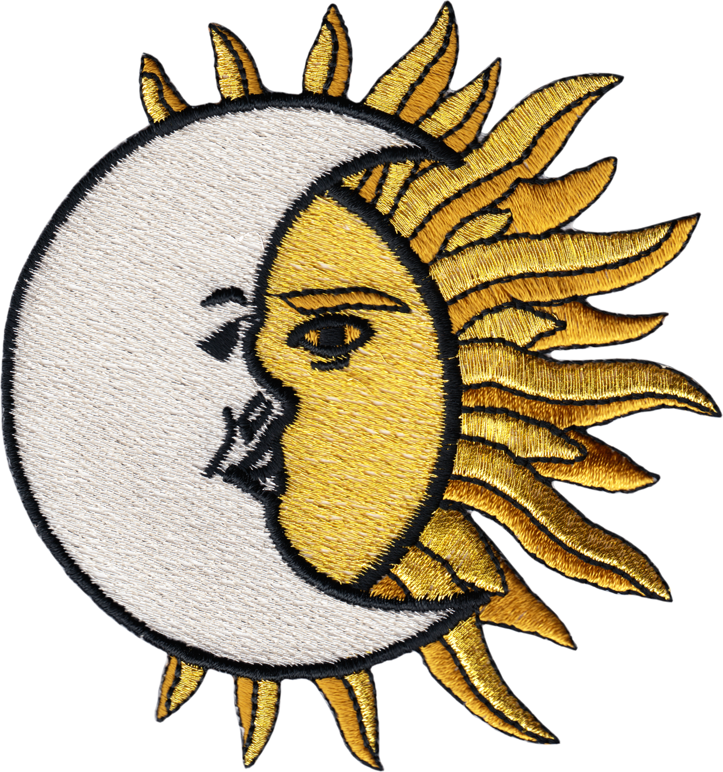 Patch - Celestial - Crescent Moon Over Sun - 4"