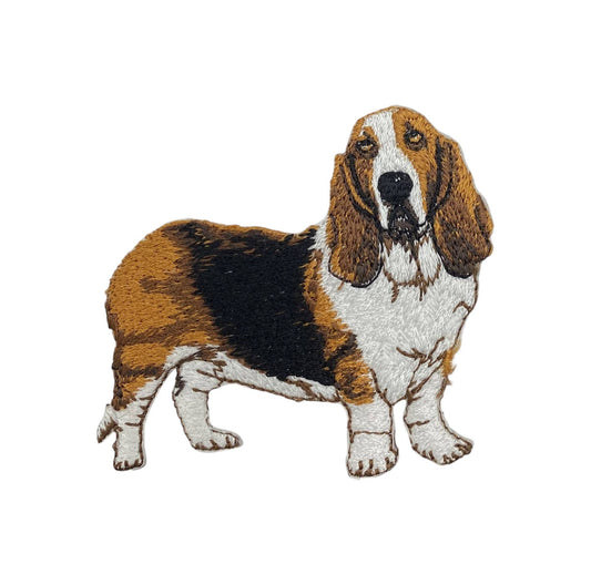 Basset Hound Dog, Puppy, Pets, Embroidered Iron on Patch