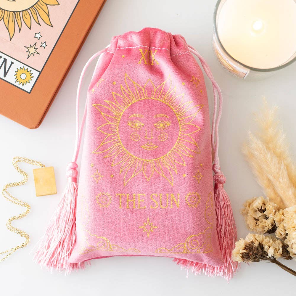 Vintage Velvet Drawstring Bag
