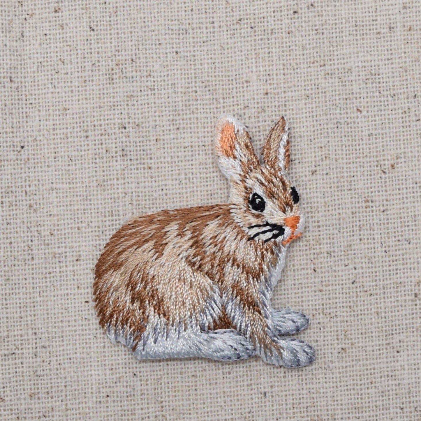 Natural Bunny Rabbit - Hare - Iron on Patch