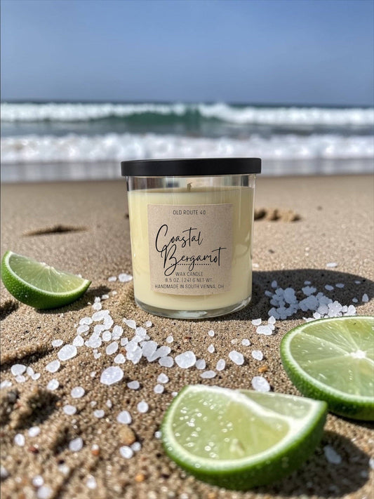 Coastal Bergamot Candle: 6.2oz Jar