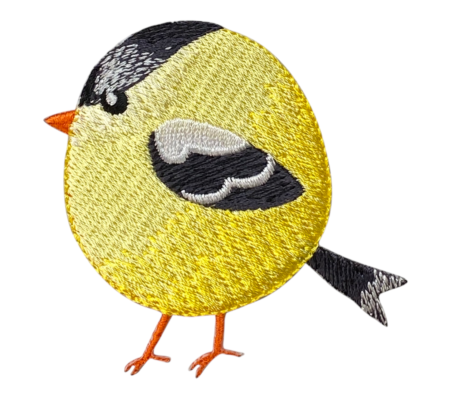 Chubby Goldfinch - Yellow Finch - Bird Iron on Patch