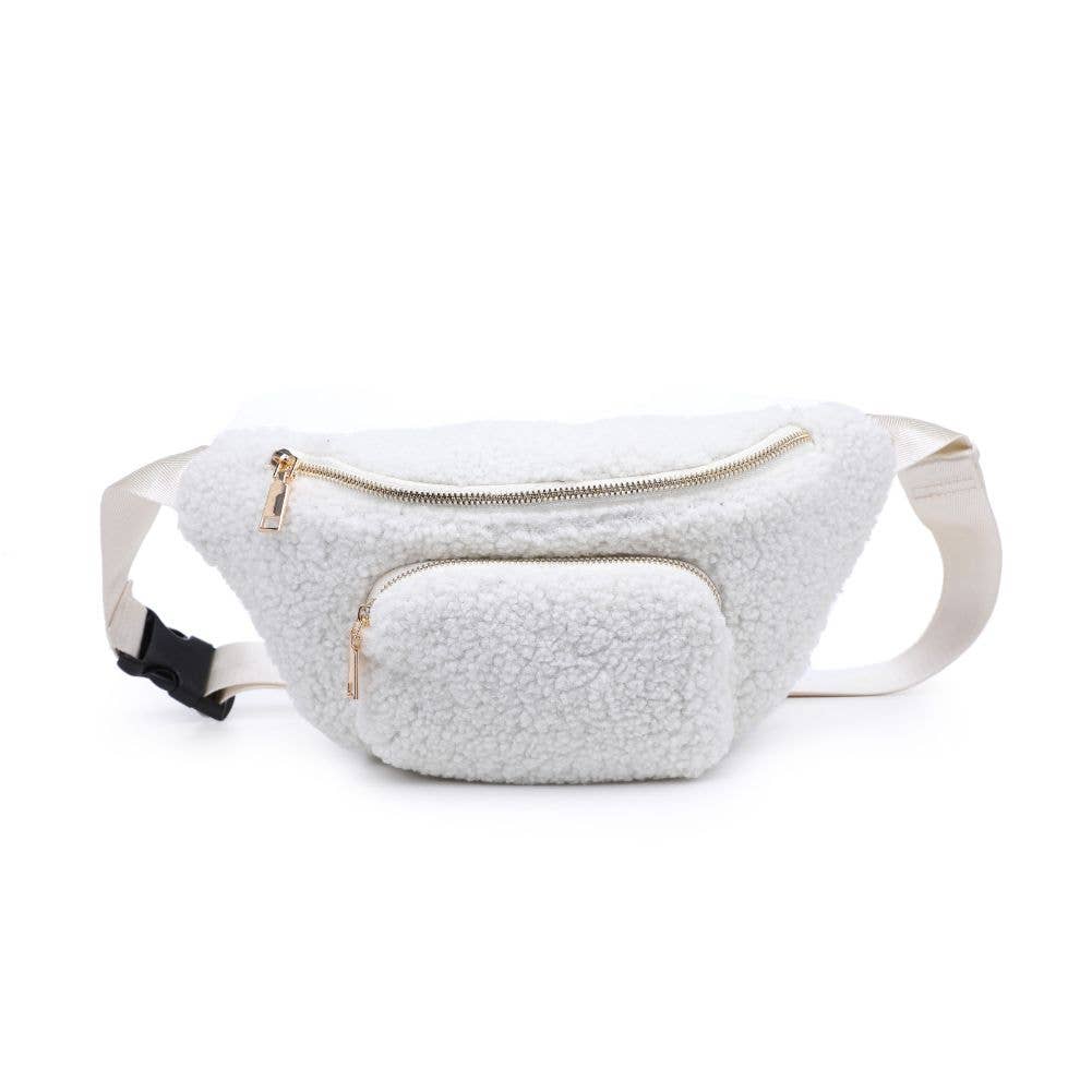 Orson Sherpa Shearling Belt Bag: Black