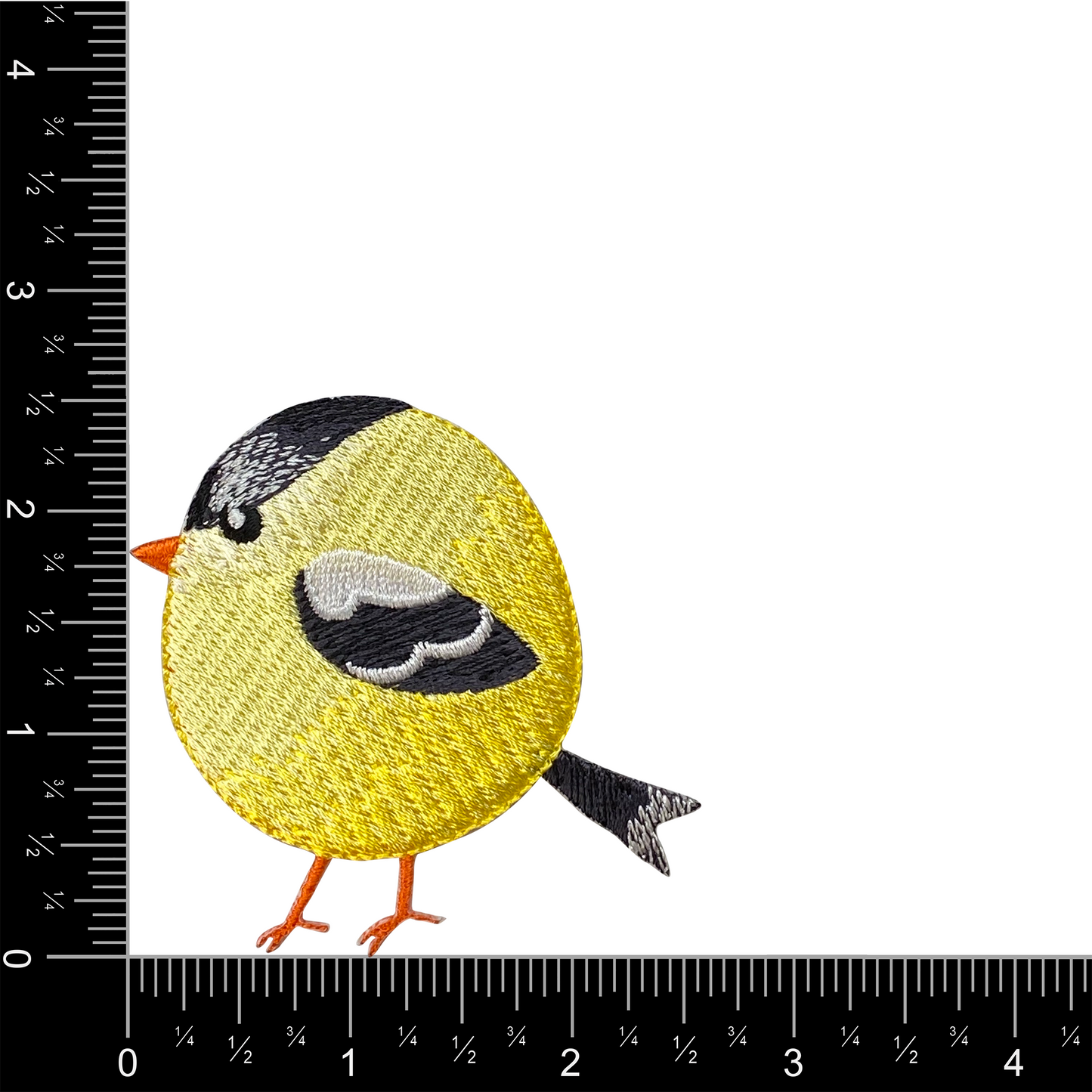 Chubby Goldfinch - Yellow Finch - Bird Iron on Patch